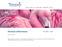 Tablet Screenshot of 4flamingos.de